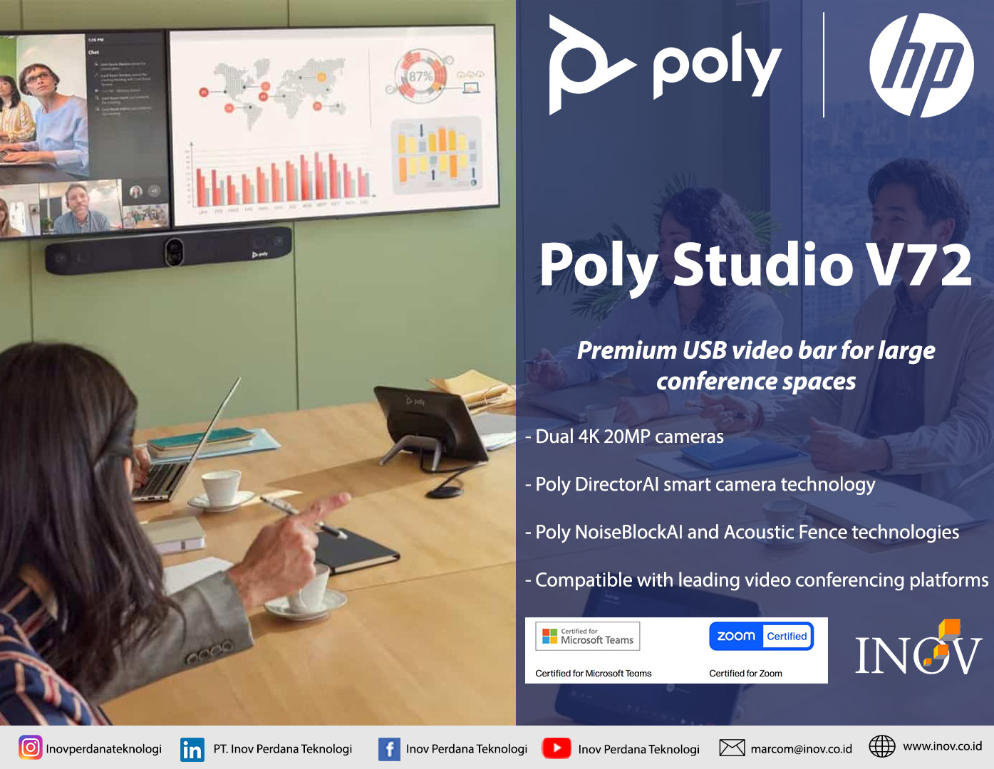 Solusi Video Conference HP Poly untuk Perusahaan Modern